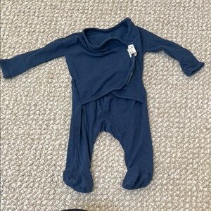 Bonsie Skin to Skin Newborn Navy Blue Footie